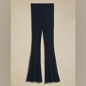 Banana Republic NWT Cece Flared Ribbed  Sweater Pant Size XXL HYPER NAVY BLUE